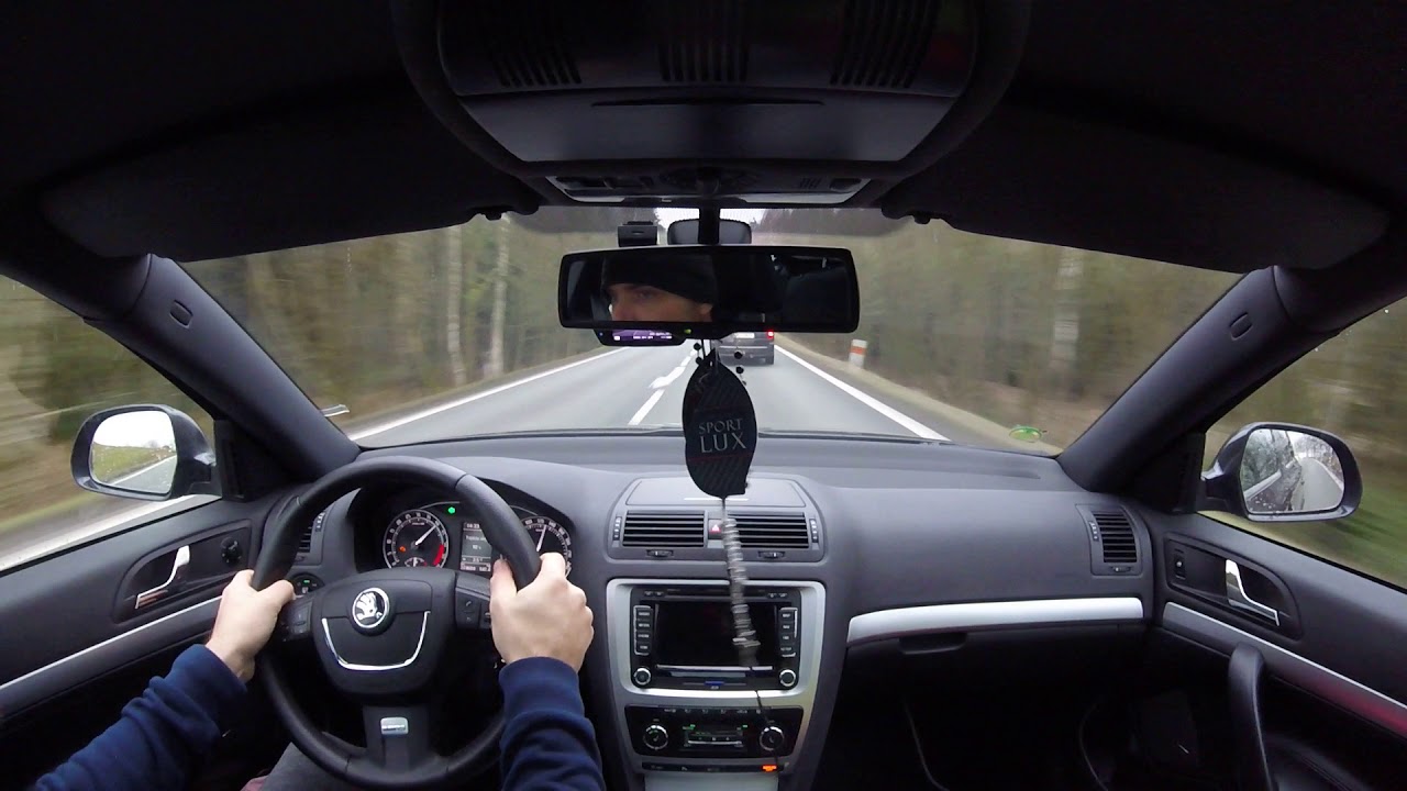 Škoda Octavia Combi II RS - TDi CR 125kW - DSG - onboard video GoPro Hero Session