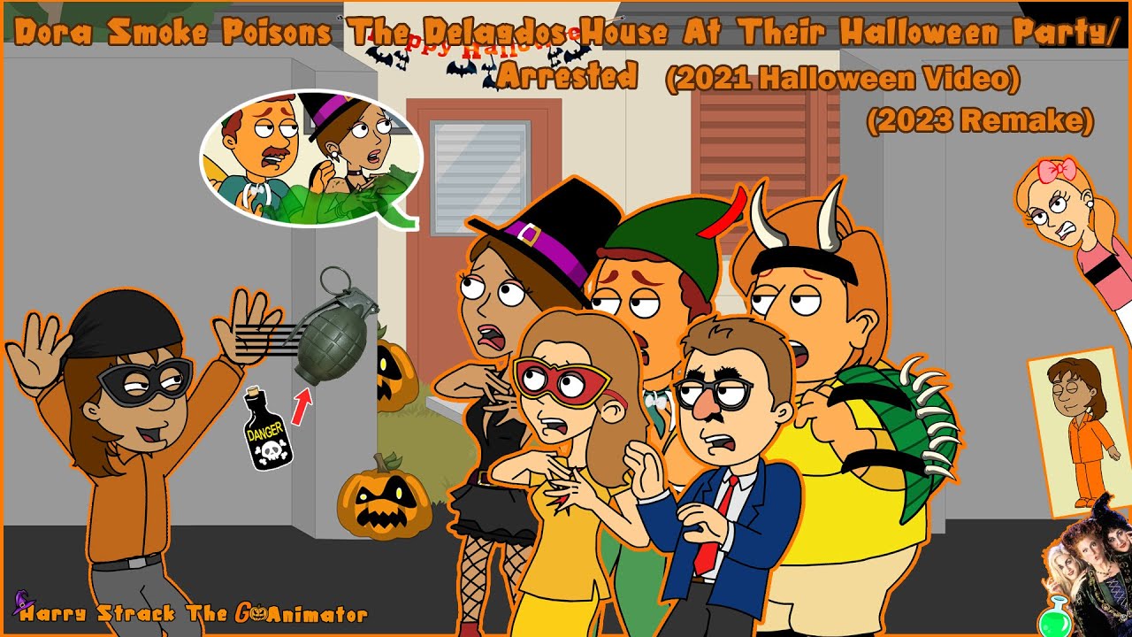 Dora Smoke Poisons The Delgado's House At Their Halloween Party/Arrested (READ DESCRIPTION)