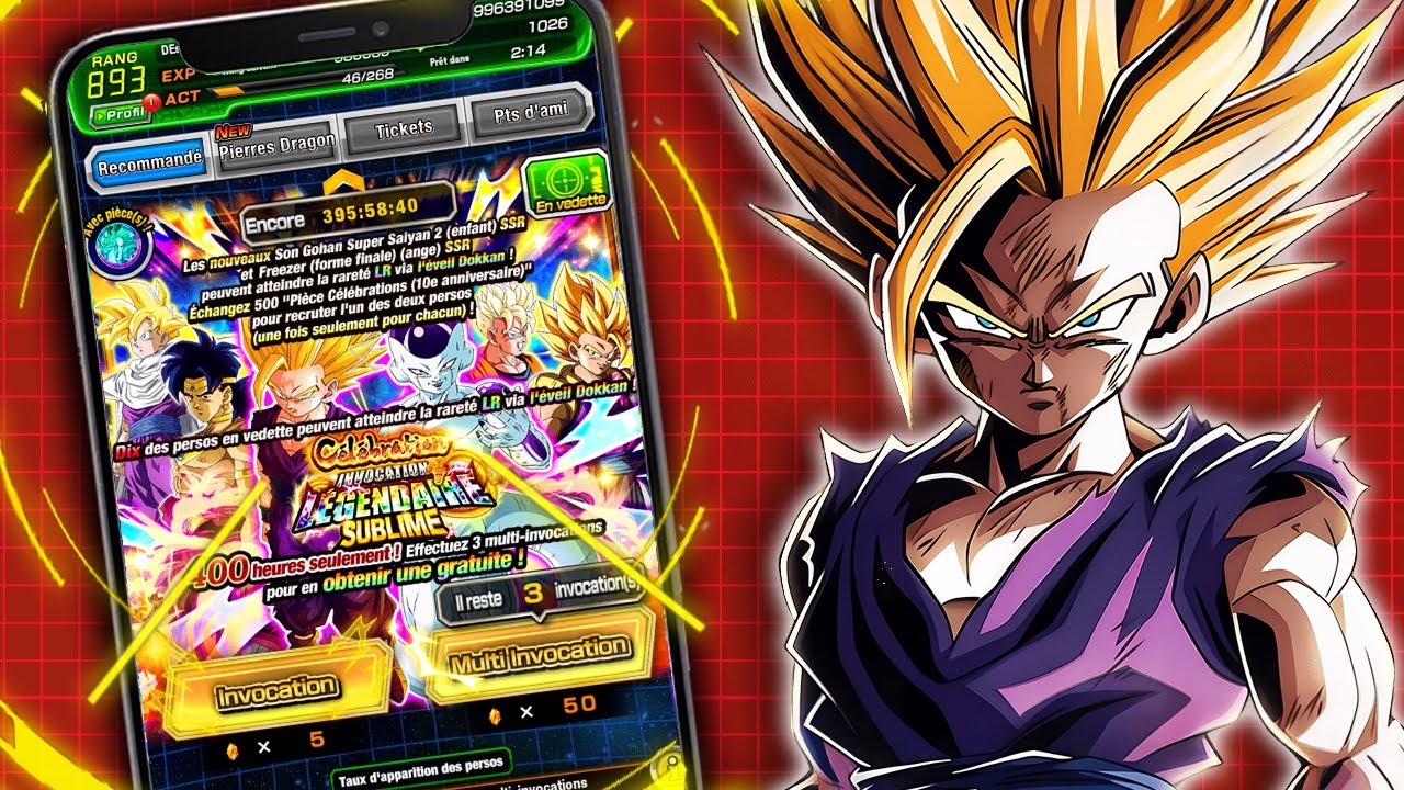 TOUT OU RIEN ! INVOCATIONS GOHAN SSJ2 LR des 10 ANS de Dokkan Battle !