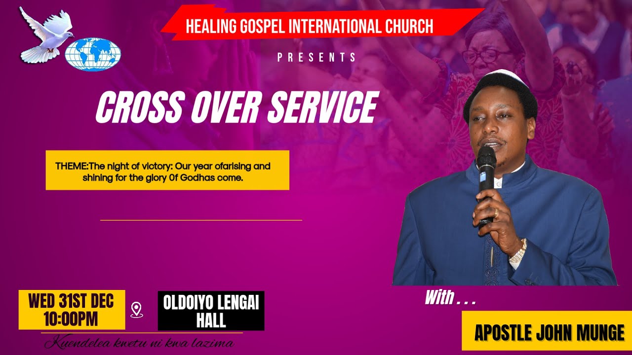 CROSS OVER SERVICE WITH APOSTLE JOHN MUNGE