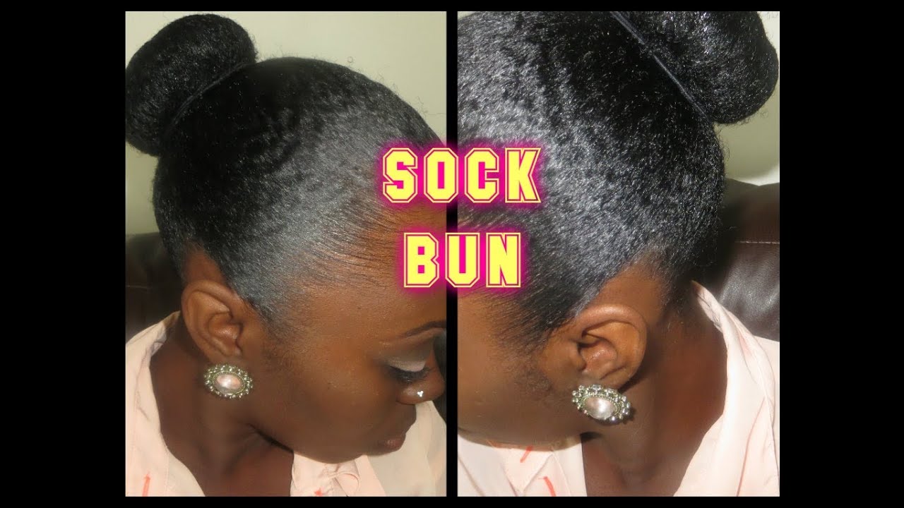 Natural Hair: Sock Bun