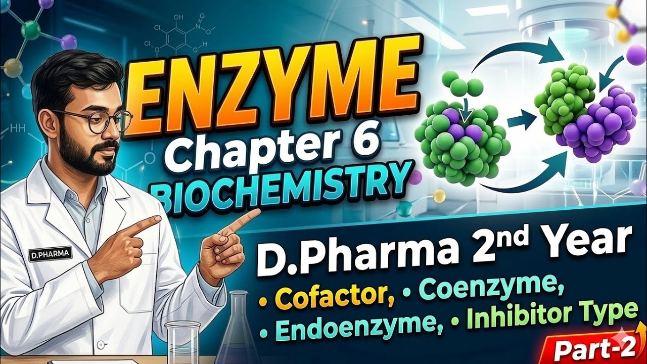 Enzyme | Part 2 | Biochemistry and clinical pathology chapter 6 | D Pharma | Cofactor | Inhibitor