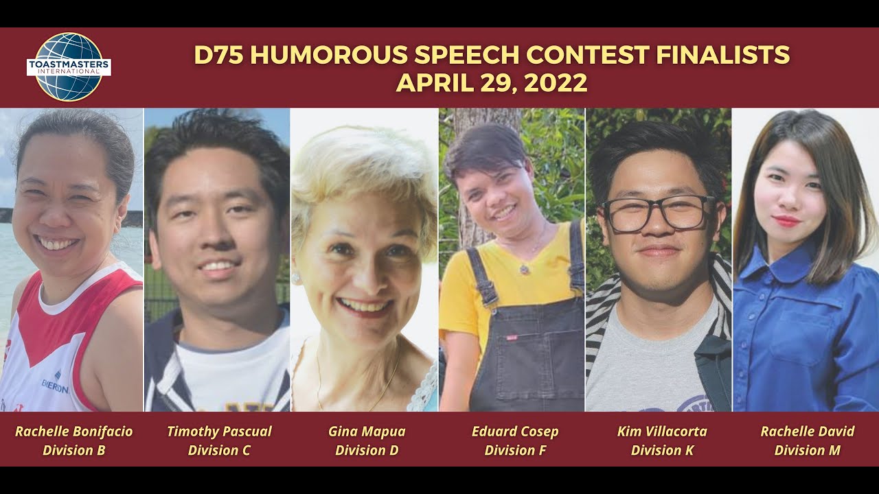 District 75 Humorous Speech Contest Finals 2022