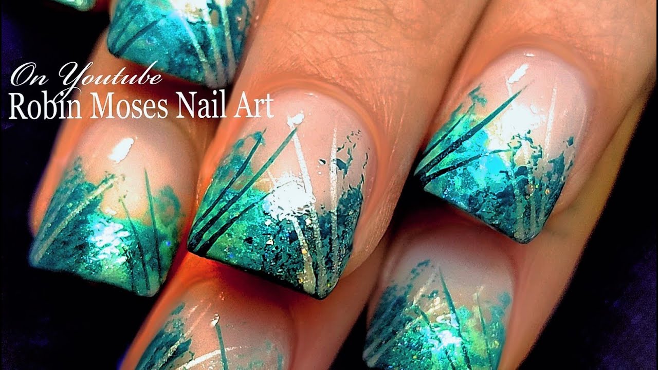 Mint Sponge Nails! | Teal + Jade nail art for beginners