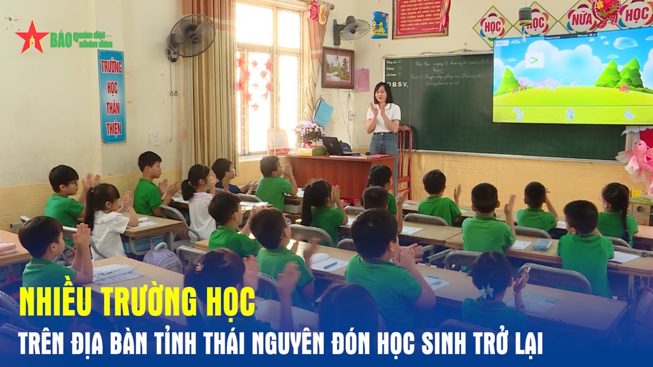 Nhiều trường học trên địa bàn tỉnh Thái Nguyên đón học sinh trở lại