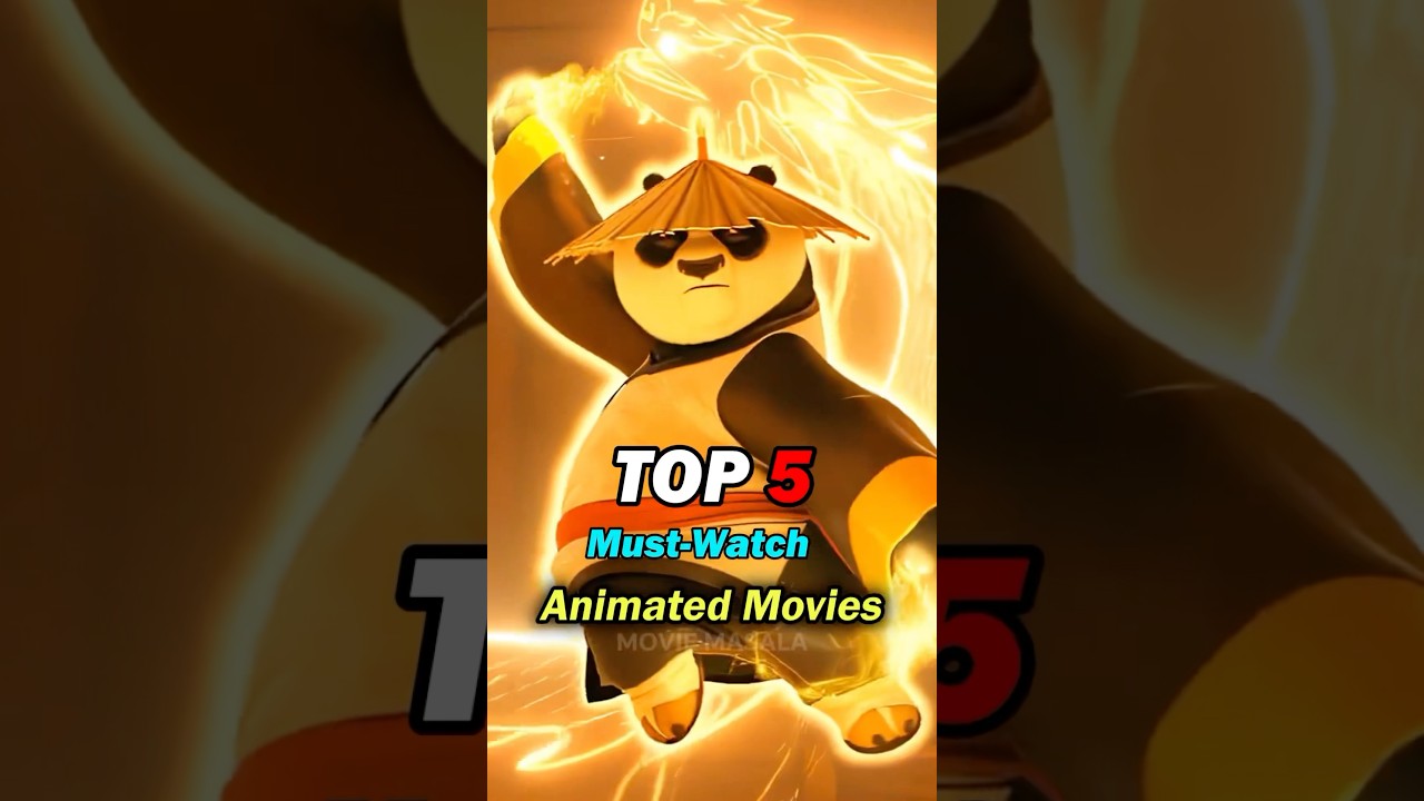 Top 5 Must Watch Animated Movies 🤩 #shorts