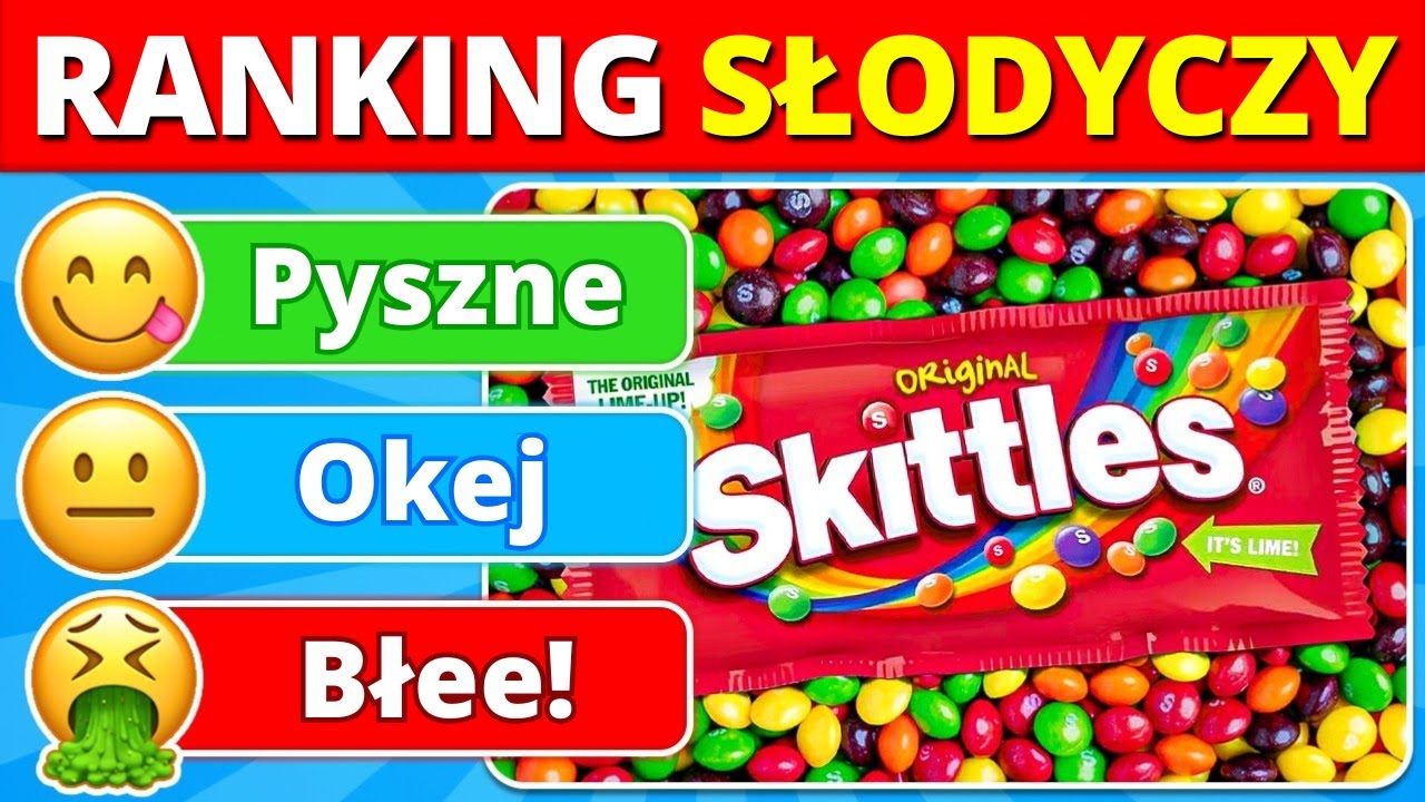 Ranking Słodyczy 🍬 Oceń 40 NAJLEPSZYCH Słodkości 🍫
