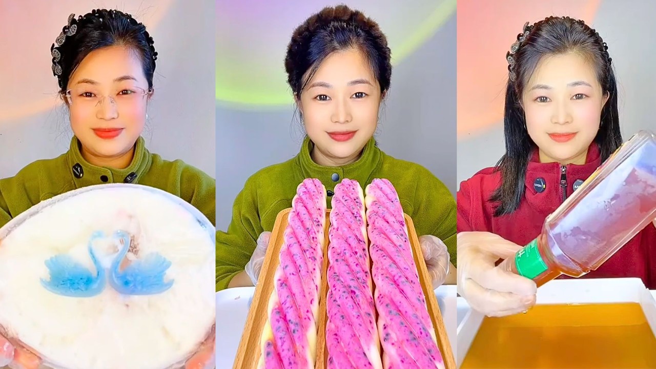 Swan Jelly Dessert, Dragon Fruit Bread Rolls, and Orange Jelly #2
