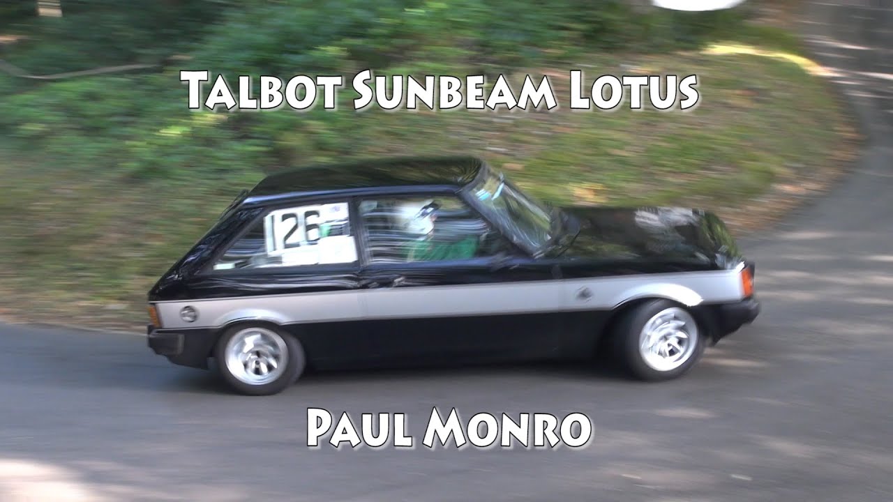 Talbot Sunbeam Lotus at the 5 clubs Hillclimb meeting Wiscombe Park September 2014 Paul Monro