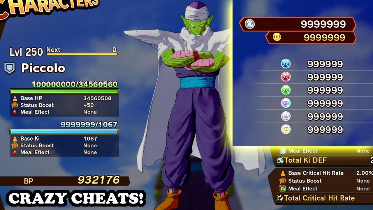 Dragon Ball Z: Kakarot CHEATS! INFINITE EXP, HP, KI, ITEMS & MORE! MAX LV. 250 POWER! [PC TRAINER]