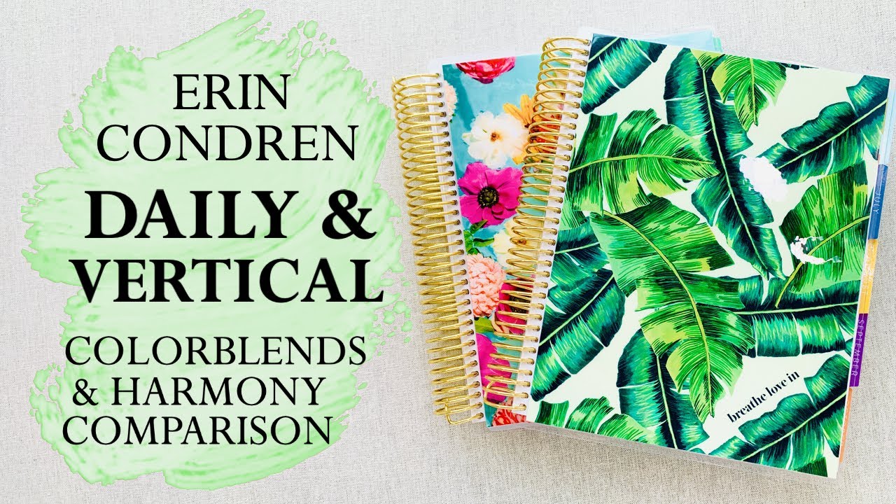 ERIN CONDREN HARMONY vs COLORBLENDS + DAILY DUO