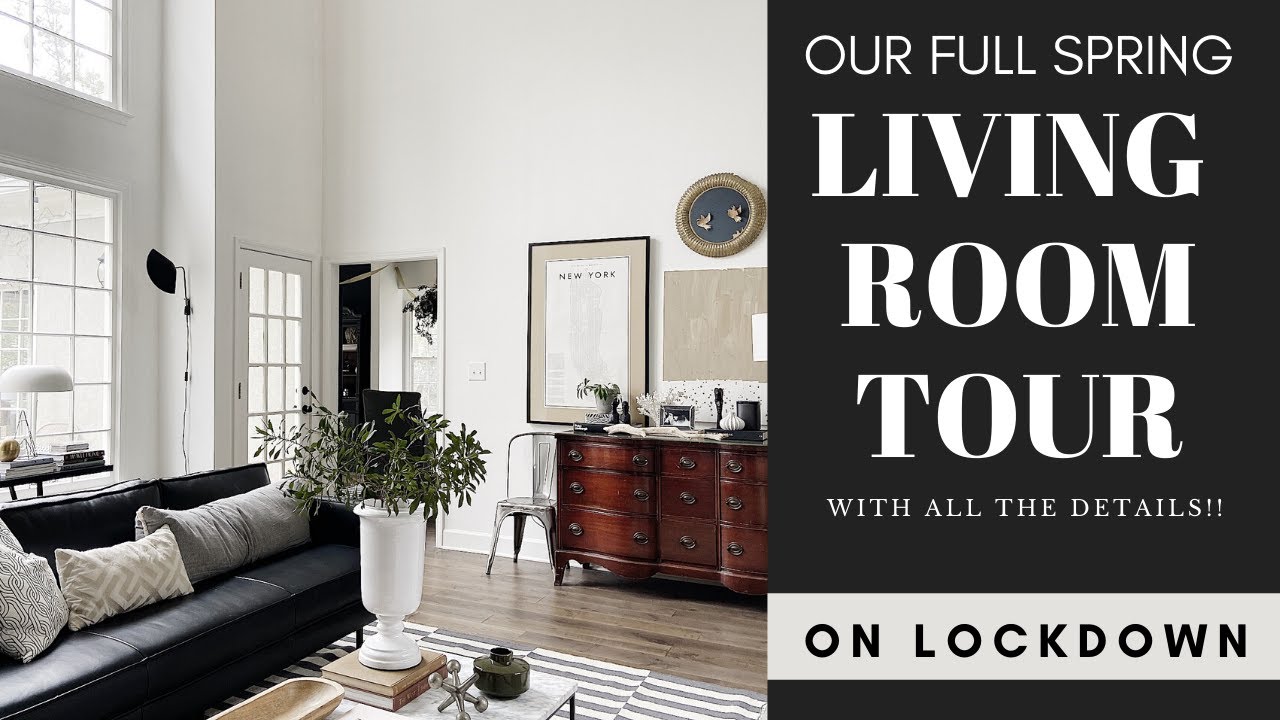 FINALLY!! Our LIVING Room Tour BUT on LOCKDOWN.