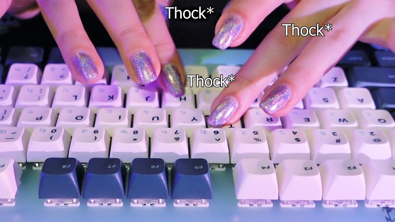 thocky clicky keyboards ASMR no talking