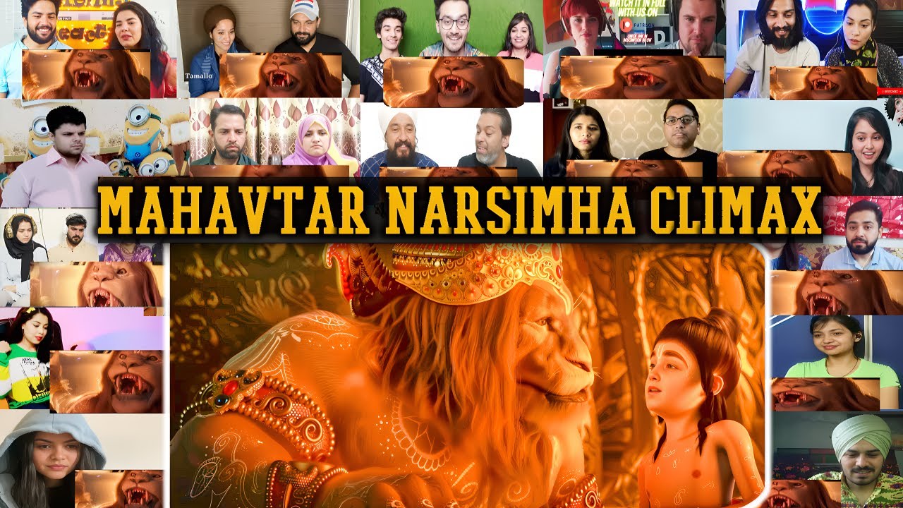 Mahavatar Narsimha Climax Scene Reaction | Mixed Mashup