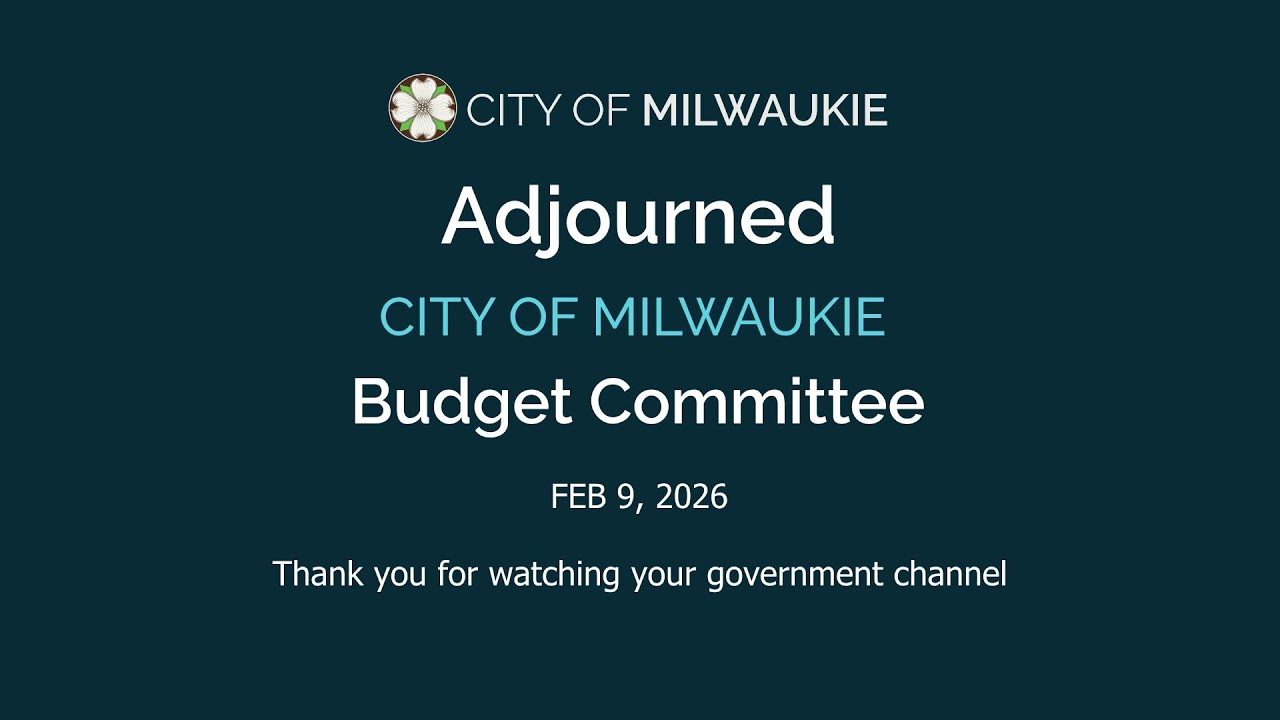 Budget Committee Meeting 02/09/2026