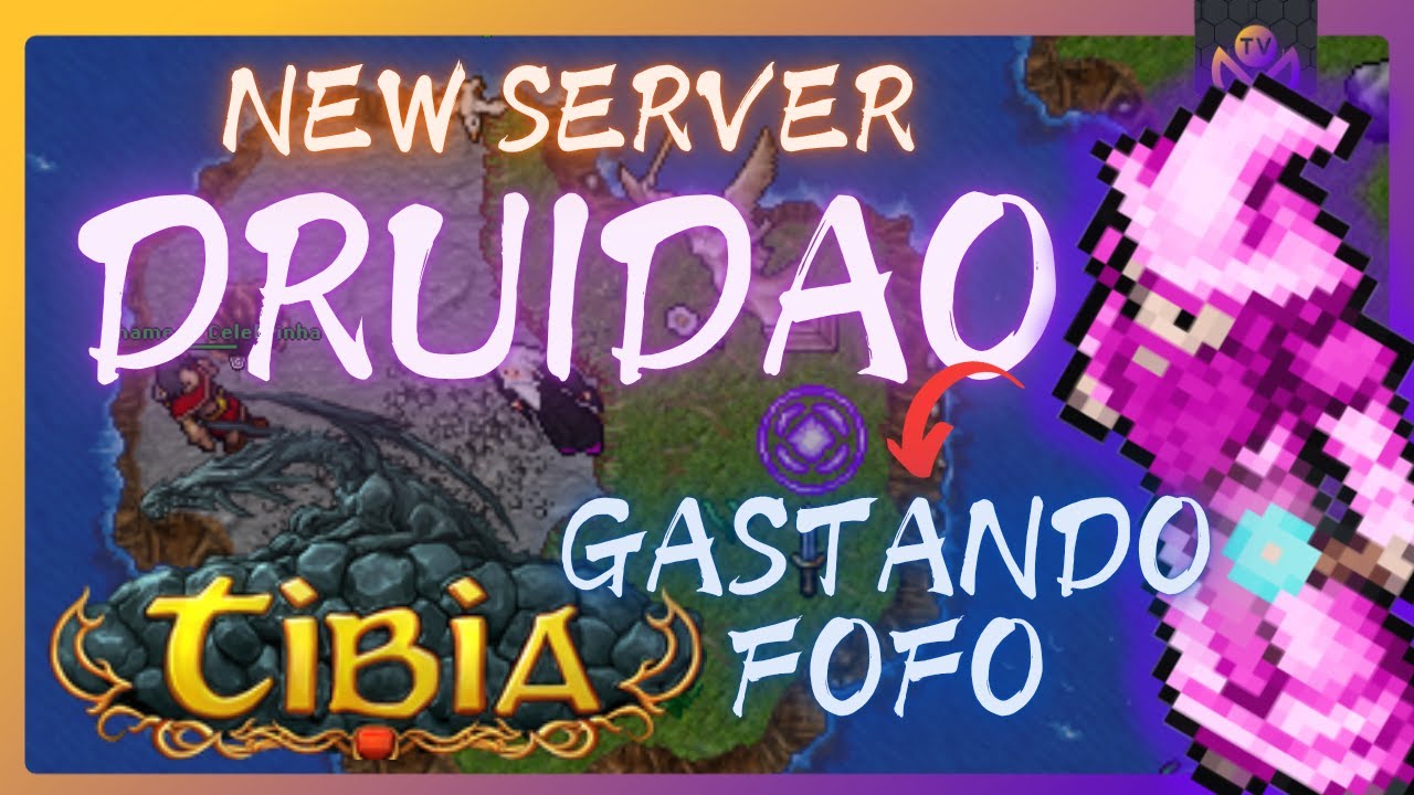 O PRIMEIRO DIA DO NOVO SERVIDOR DE DRACOBRA NÃO FOI FACIL! - DRUID DO ZERO EM NEW SERVER NO TIBIA
