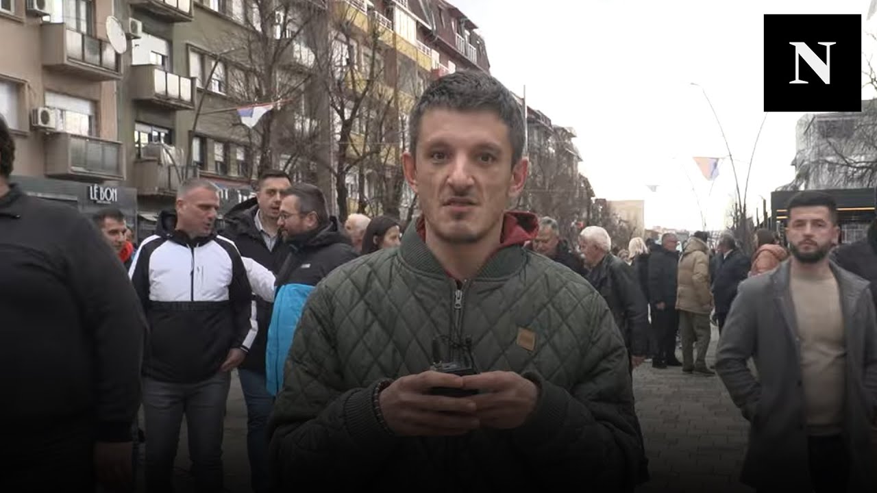 Nëse ska dinar a bon euro?-Pyetja e gazetarit ngjallë reagime tek serbët në protestën kundër dinarit