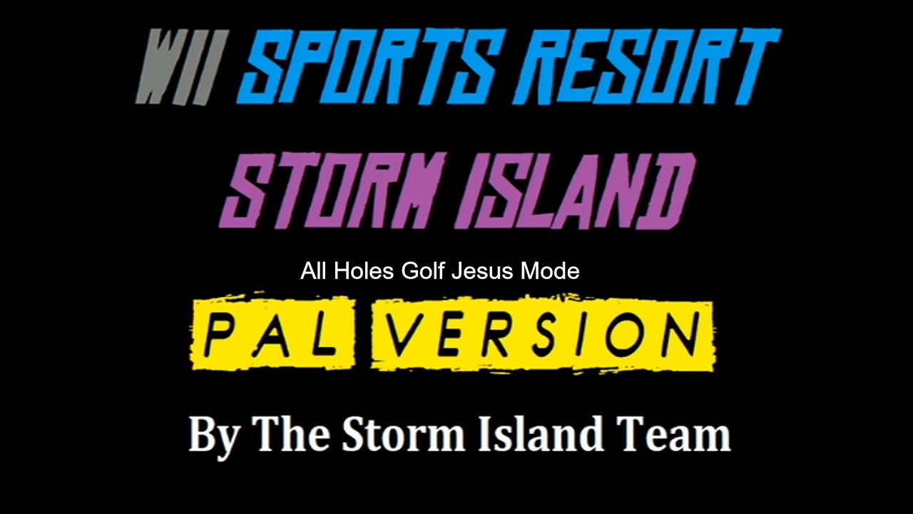 Wii Sports Resort Storm Island: All Holes Golf Jesus Mode
