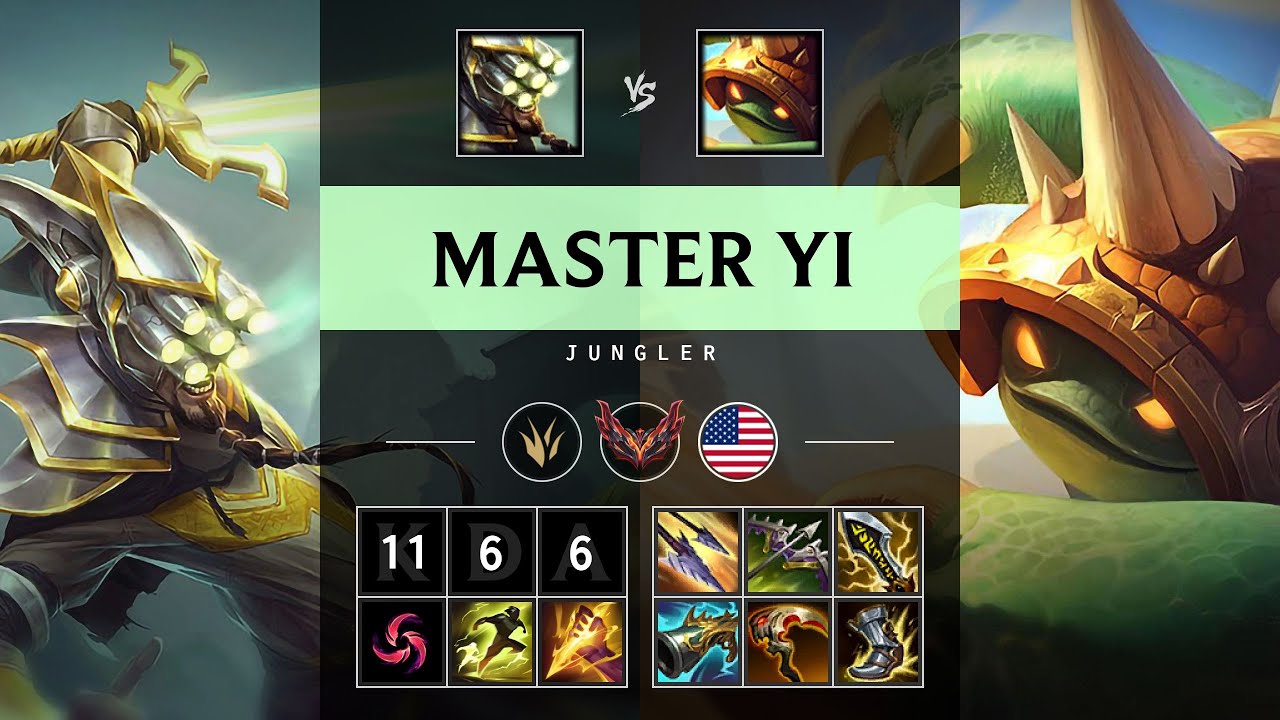 Master Yi Jungle vs Rammus - NA Grandmaster Patch 25.21