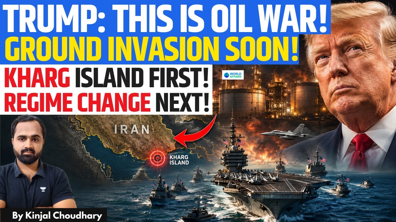 TRUMP REVEALS IRAN MASTERPLAN - Big Strikes Tonight, Kharg Island First, Regime Change Next | Kinjal