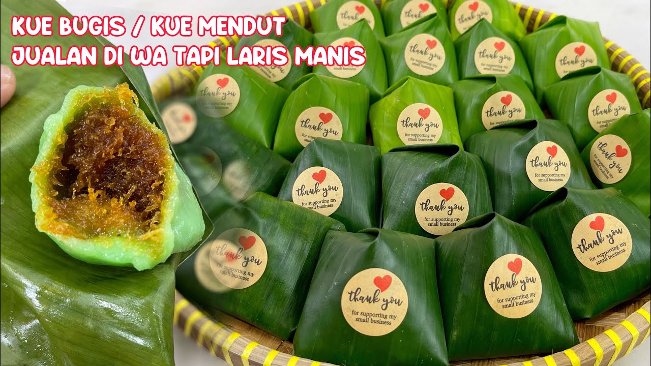 RESEP KUE BUGIS KETAN PUTIH / KUE MENDUT ENAK BANGET COCOK DI JUAL PASTI LARIS MANIS