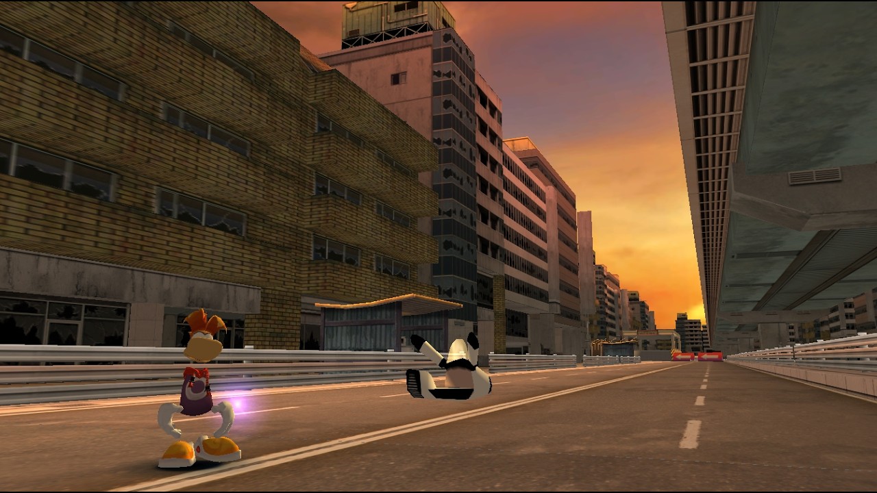 Rayman 4 Proto Level Port | Rayman driving through Satellite (Yu-Gi-Oh 5D's Wheelie Breakers)