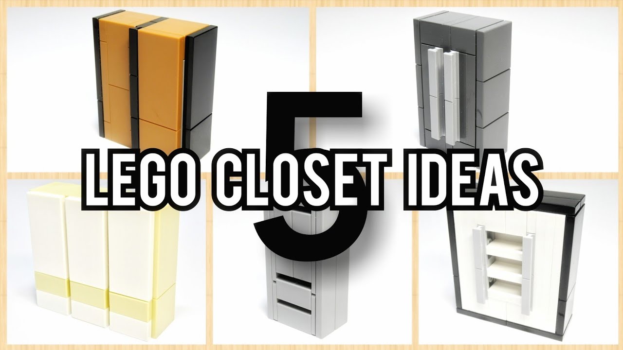 5 Lego Closet Ideas | MOC Tutorial