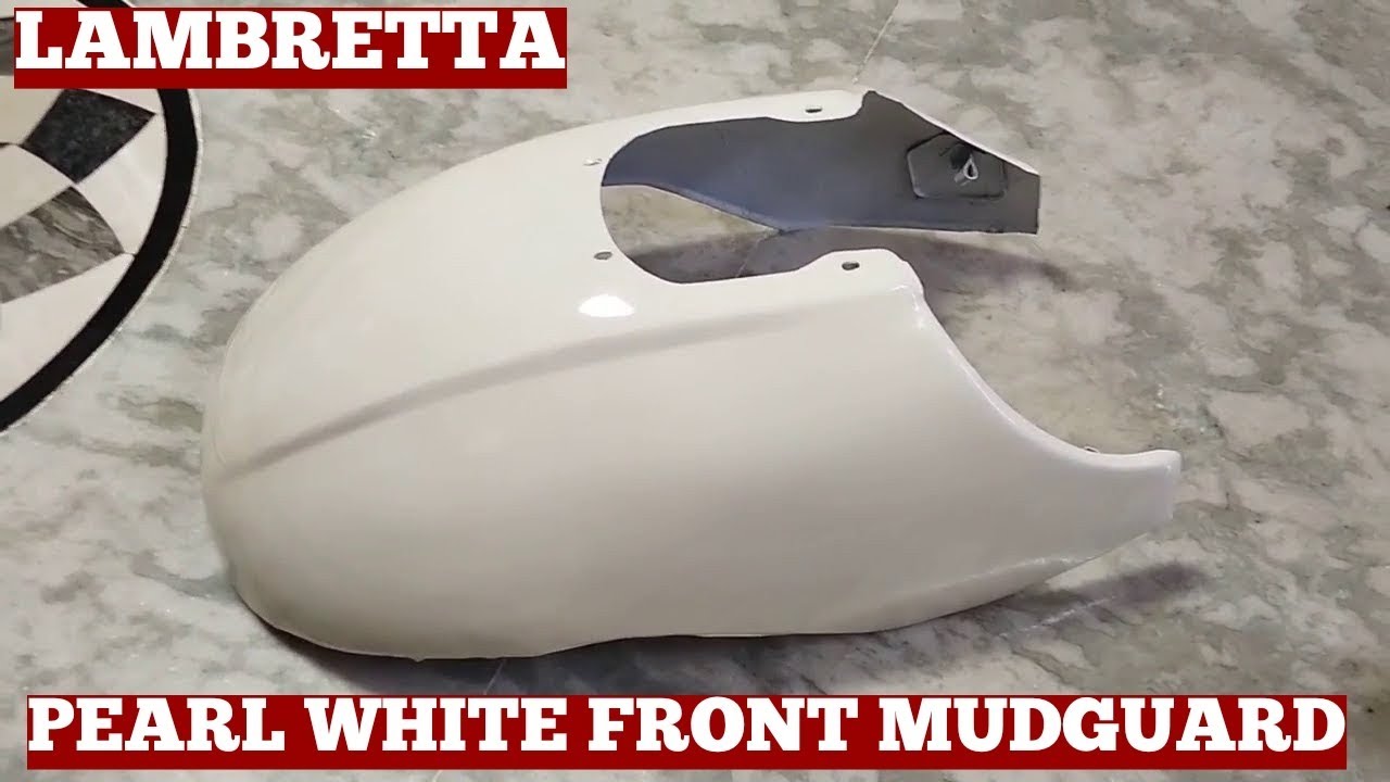 Lambretta Scooter - Gorgeous Pearl White Front Mudguard How To