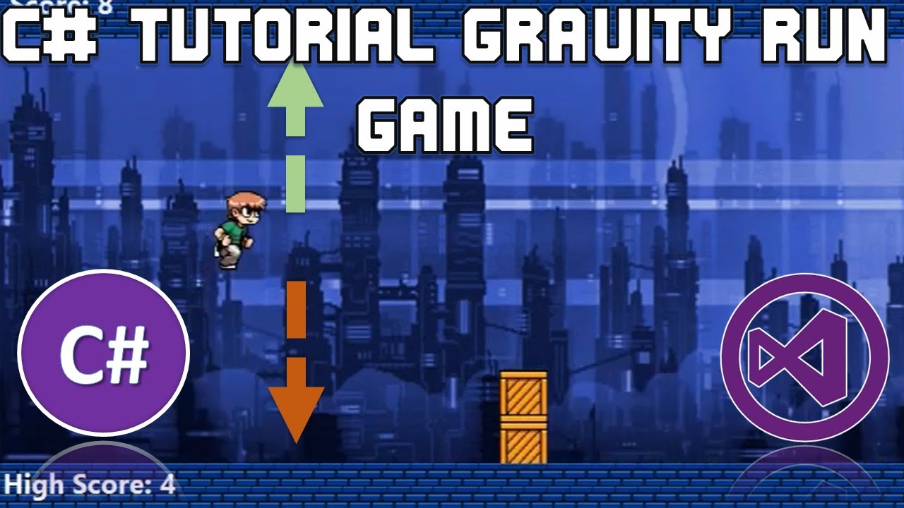 C# Projects - Create a Gravity Run Game with Windows Form in Visual Studio