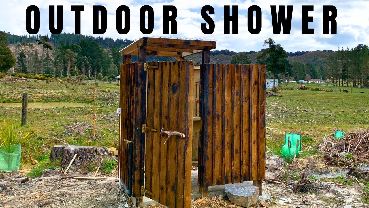 How to make an outdoor shower