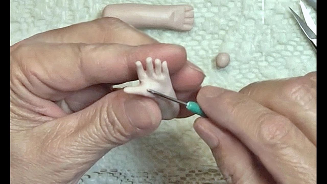 Sculpt a tiny Baby Arm & Hand - Mini Baby Fully Pose-Able (V20)