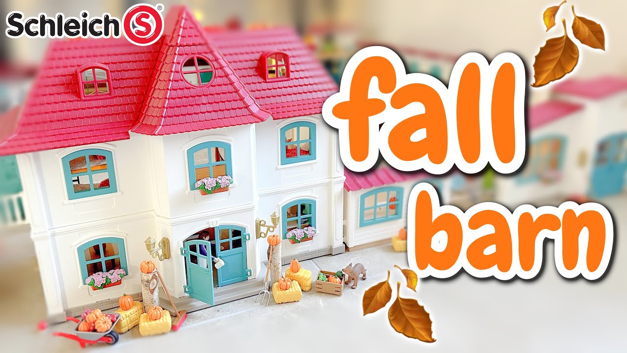 SET UP My SCHLEICH Barn for FALL! + Pony UNBOXING!