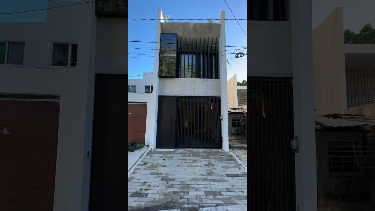 Casa de solo 3.8 metros de frente😮  Casa Dos Zurdos te enamorar&aacute; en sus 4 niveles🤩 #meridayucatan