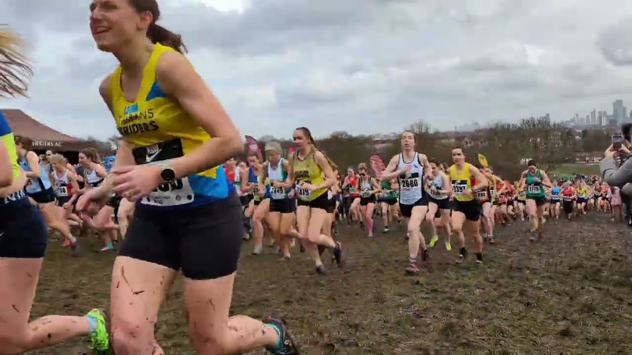 English National Cross Country Championships Senior Women's race at Parliament Hill - 22nd Feb 2025