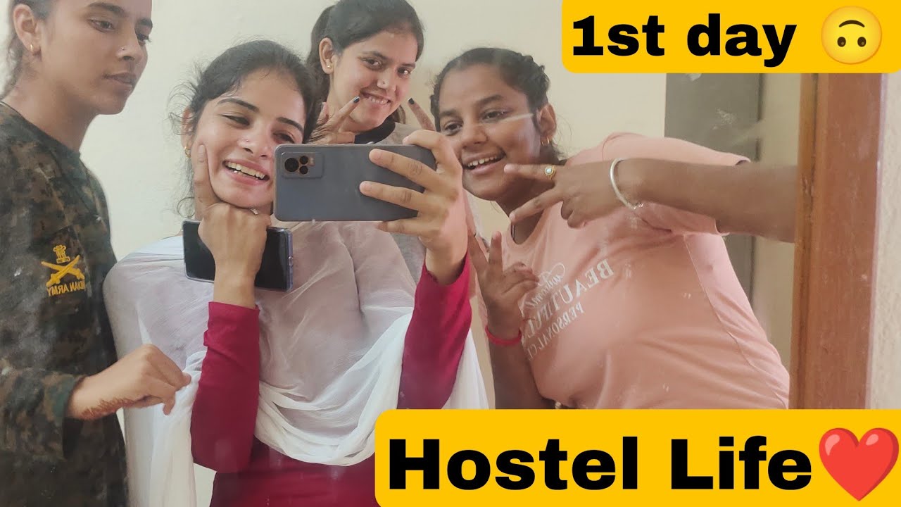 Vlog-12: First day in hostel || Hostel Life || Girls hostel