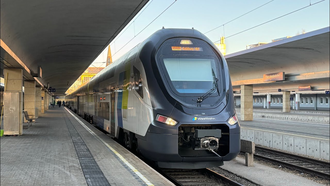 Abfahrt WB 920 Wien Westbahnhof - Salzburg Hbf in Wien Westbahnhof (27.12.2025, 4K HDR)