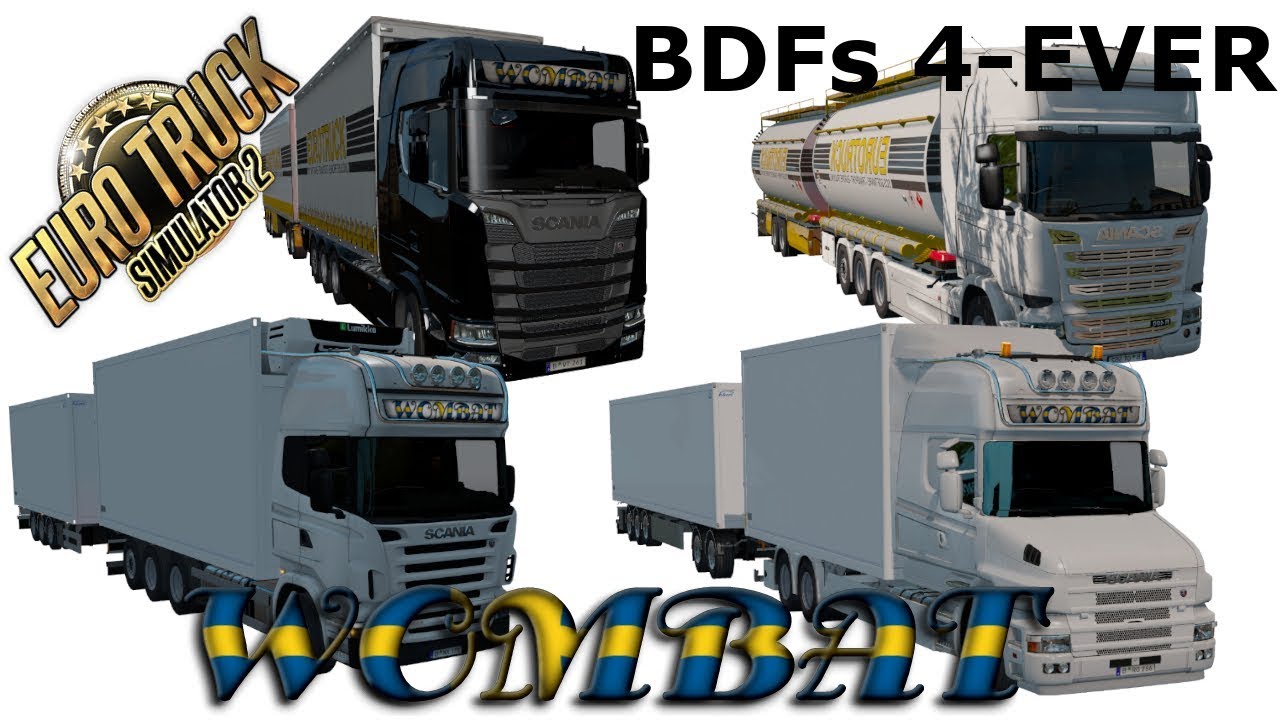 ETS2 1.35 - How to turn RJL and SCS trucks into Rigids aka BDFs aka Tandems