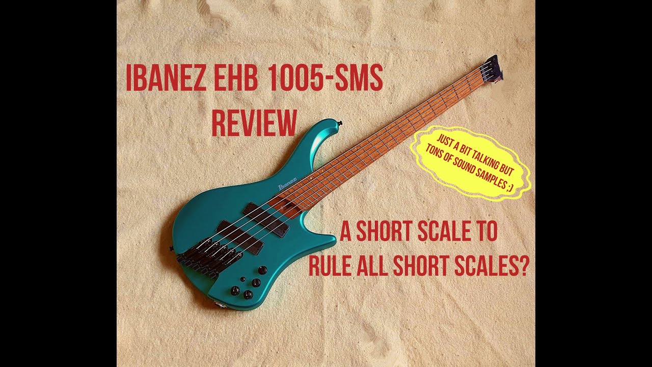 Ibanez EHB1005-SMS Short Scale Fanned Fret Review and Soundsamples with English Subtitles