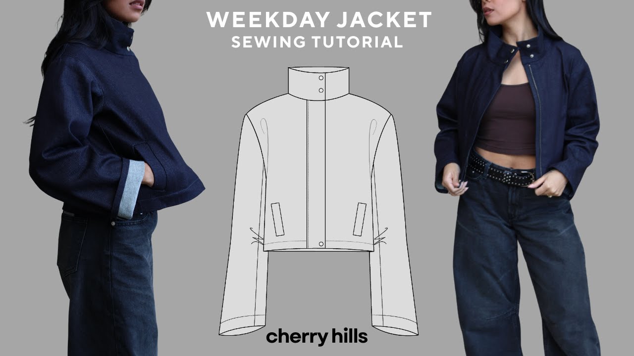 Weekday Jacket Sewing Tutorial | Funnel Neck Jacket