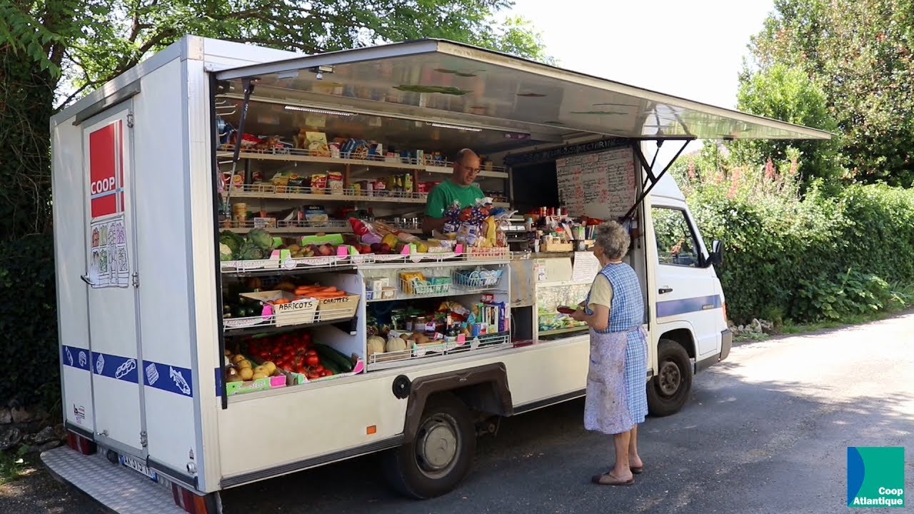 Sur la route avec le camion Coop !