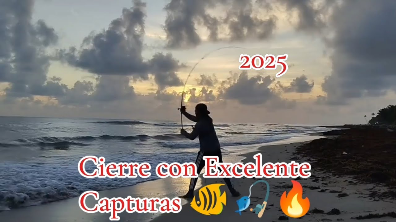 PESCA CON EXCELENTE CAPTURAS 2025 Pesca de Orilla Punta Cana. Rep Dom 