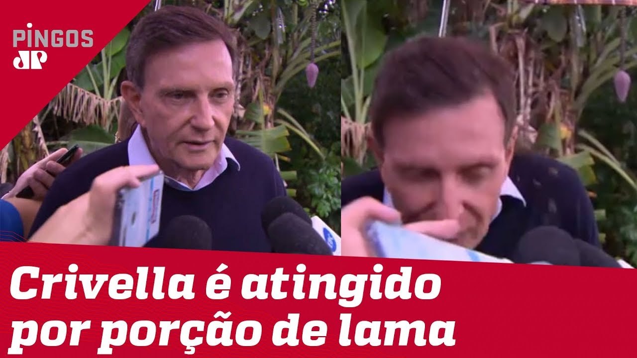 Morador do Rio joga lama em Crivella