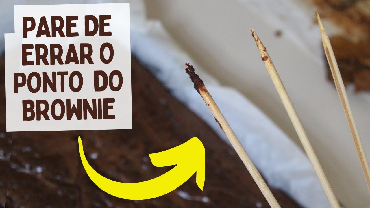 Como saber que meu brownie esta assado? #brownie #comofazerbrownie