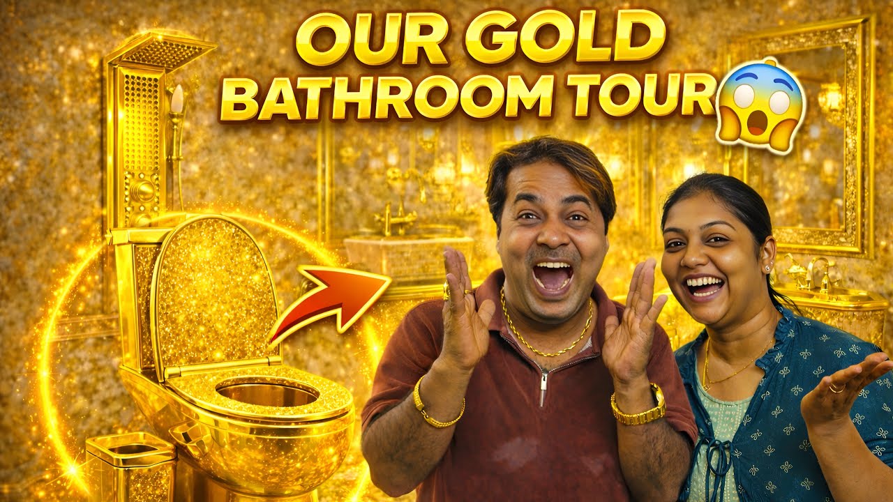 Our Gold Bathroom Tour😱🔥 Mama with Babyma