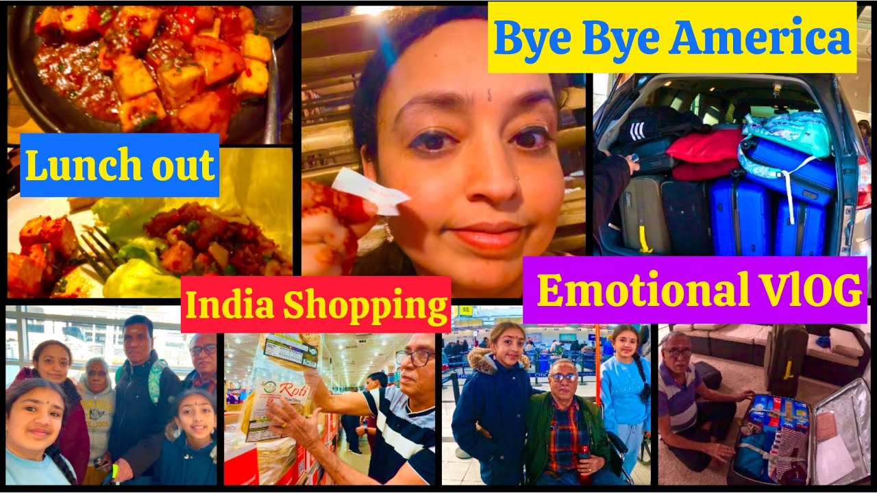USA to Chennai Airport ✈️ Emotional send off to Tamilnadu | Shopping| Lunch| USA Tamil VLOG