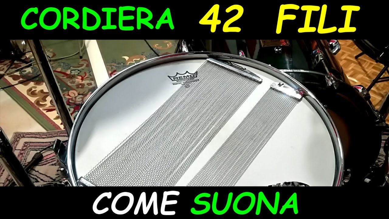 Cordiera 42 fili come cambia il suono del rullante #164