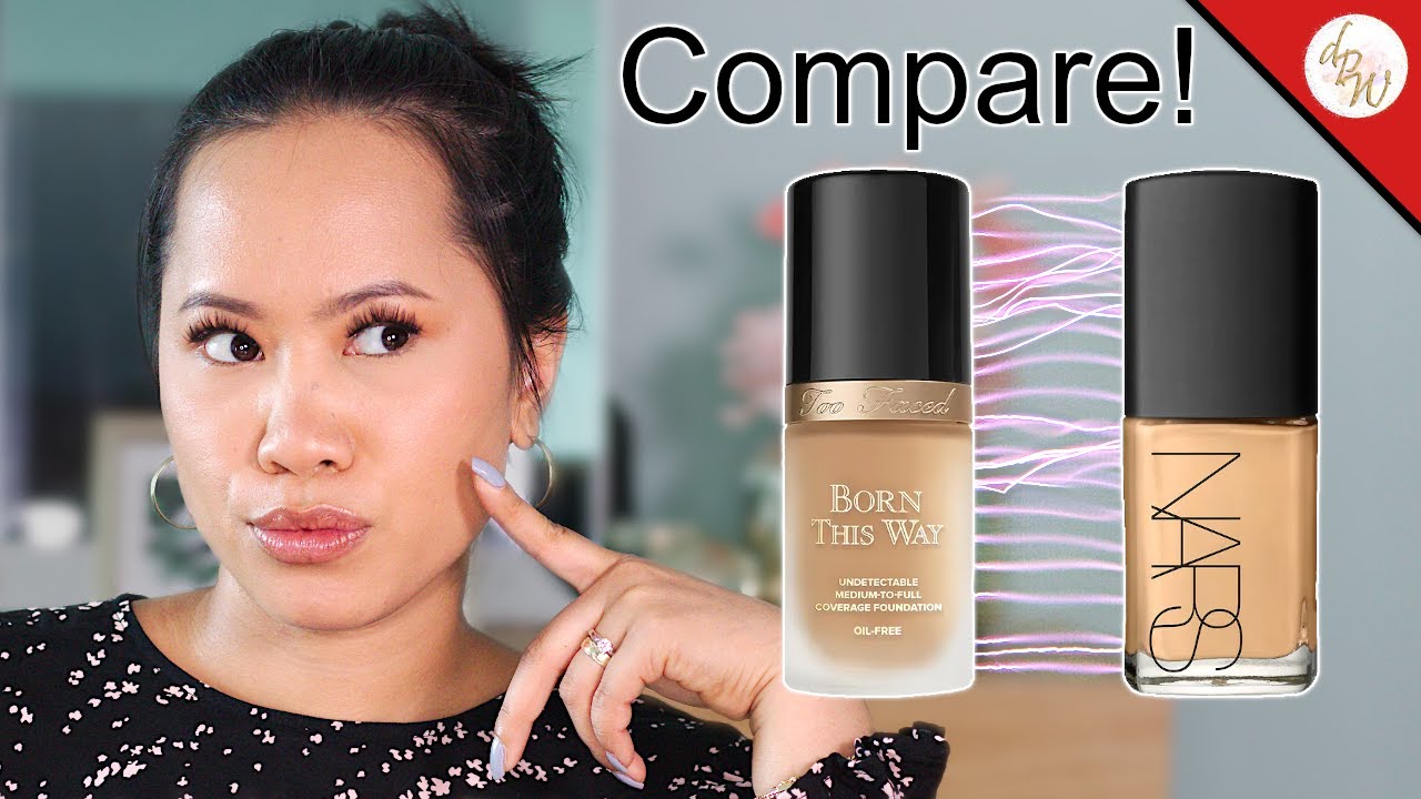 СРАВНЕНИЕ: NARS, SHEER GLOW против TOO FACED, BORN THIS WAY FOUNDATION