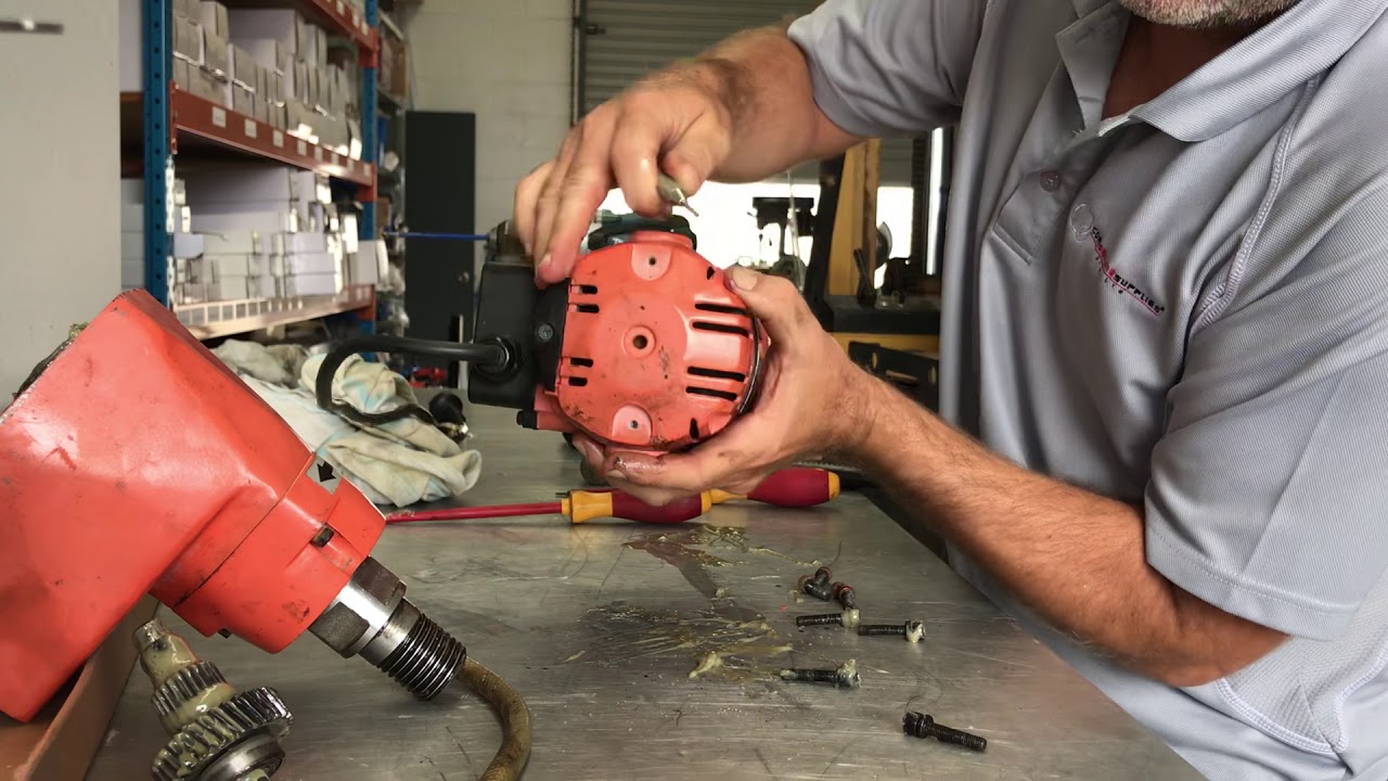 Core Drilling Machine armature removal for a Diamond Tool Industries DTI205 machine