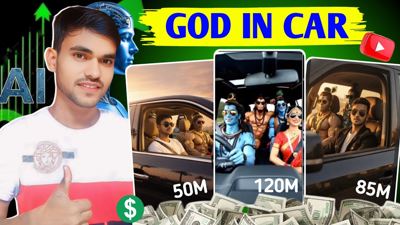GOD In Car Trending Reels Editing | Bhagwan Ji Driving Car Ai Video Editing | God In Car Trend Edit