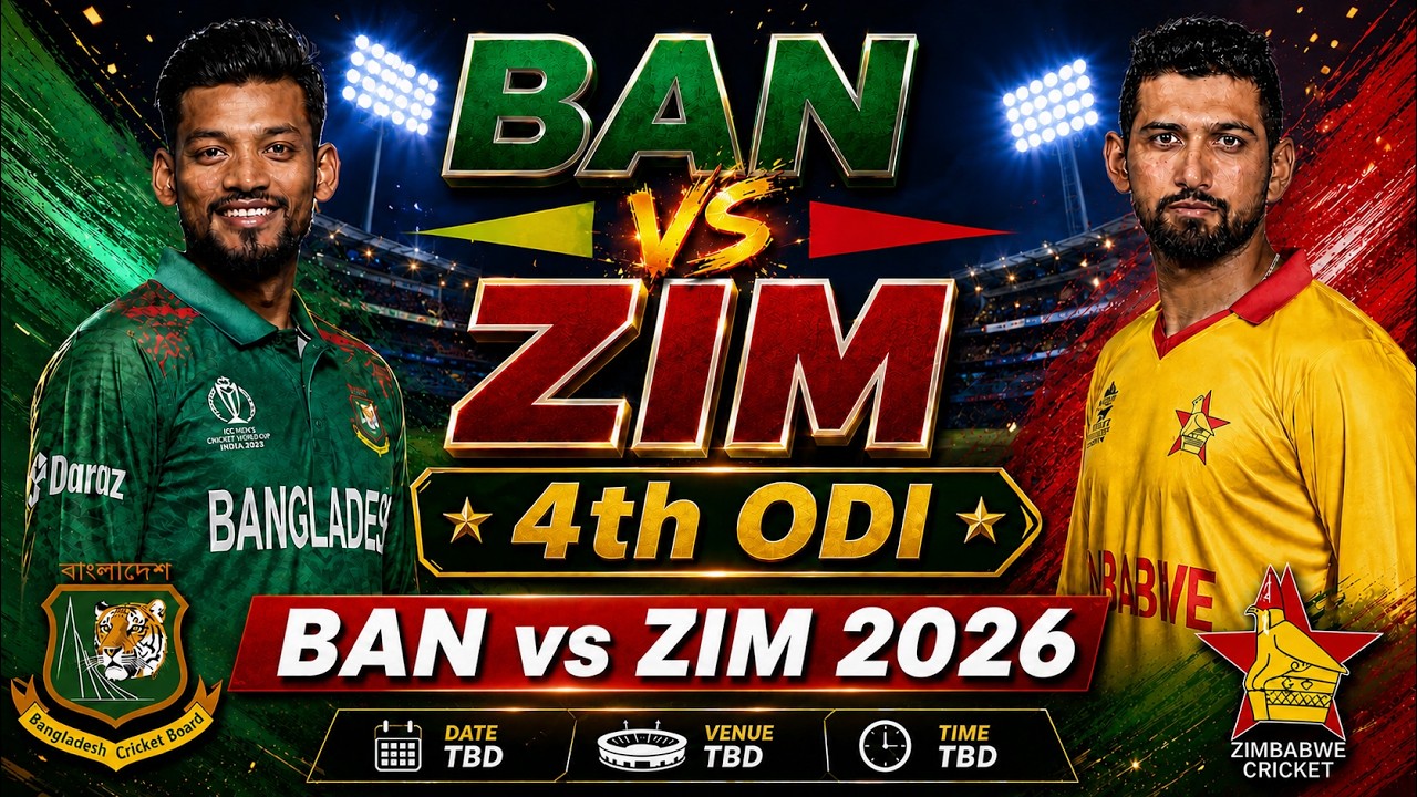 Live commetry : BAN vs ZIM 4th ODI 2026 | Cricket Scorecard Stream commetry | unofficial